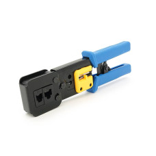 Інструмент HY-376Z з храповиком для обтискача RJ-45 (8P8C) та RJ-12/11 (6P6C),6P / 8P + обрізка наскрізних конекторів