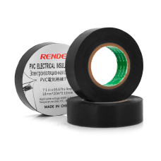 Ізолента RENDER 0,19 мм * 16 мм * 7м (чорна), temp: -10 + 80 ° С, 2000V, розтяж-180%, міцність 20Н / см, Агдезія 0,42 кг / 25мм, 10 шт. в уп. ціна за упак.