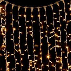 Гірлянда 240LED (Водоспад) White Hot, 8 режимів, 2*2метри, прозора ізоляція, BOX