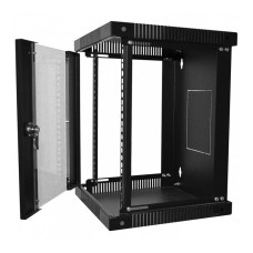 Шафа настінна 10" 6U, 320х300х335 (Ш*Г*В) мм, чорна