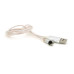Магнітний кабель світиться USB 2.0 / Lighting, 1m, 2А, Silver, OEM