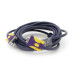 Кабель Merlion VGA 3 + 4 with shielding, 5m, male to male (тато-тато), 2 фериту, purple, Пакет Q100