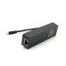 Type-C-хаб, 3хUSB 3.0 + 1 Gigabit Lan, Black, Box