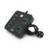 Мережевий фільтр ТВ-Т90, 4 розетки + 3 USB, 2 м, перетин 3х0, 75мм, 3000W, Black, Box