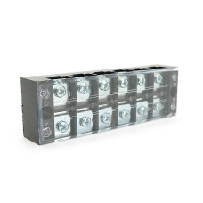 Клемна колодка 6-розрядна TB-4506 45A/600V, переріз дроту 0,5-4,0 мм2, 20 шт в упаковці, ціна за штуку