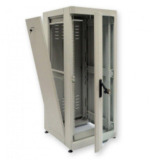 Шафа 19" 42U, 610х675 мм (Ш*Г), посилена, сiра
