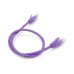 Патч-корд литий RITAR, UTP, RJ45, Cat.5e, 0,5m, фіолетовий, Cu (мідь)