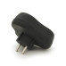 Розетка трійник без заземлення AK303B, Black, Q12