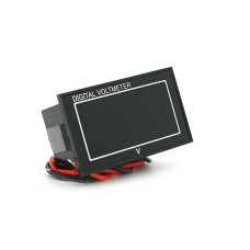 Цифровий вольтметр вологозахищений IP65, діапазон вимірювань 4 -30V, IP65, Red