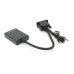 Конвертер VGA to HDTV Adapter + Audio, Black, Full HD 1080P, Blister