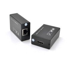 Одноканальний пасивний подовжувач HDMI сигналу по UTP кабелю по одній витій парі. Дальність передачі: до 30метров,1080Р- cat6e