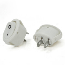 Перемикач ON-OFF KCD1-301, 250VAC /10A, 2 контакти, White, Q100