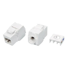 Модульний роз'єм OK-net Кат.6 UTP (180°, toolless) білий