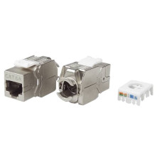 Модульний роз'єм OK-net Кат.6А FTP (180 °, toolless)