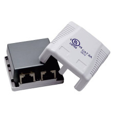 Розетка зовнішнього монтажу OK-net 6a FTP, 2 порт