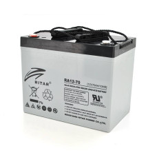 Акумуляторна батарея AGM RITAR RA12-70, Gray Case, 12V 70.0Ah (350 x 167 x 182)