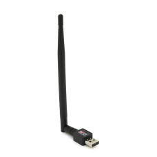 Бездротовий мережевий адаптер з антеною 5DBI Wi-Fi-USB Merlion LV-UW05, RT7601, 802.11bgn, 300MB, 2.4 GHz, WIN7 / XP / Vista / 2K / MAC / LINUX, Blister Q400
