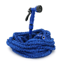 Шланг Садовий 25-75м/250ft + розпилювач, насадка на кран, Blue/Green, Box