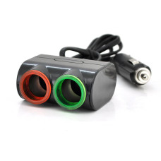 АЗП розгалужувач Olesson 1631, 12V-2 * 12V + USB, Black, Blister
