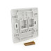 Рамка 86х86 під 2 модулі Keystone Jack RJ-45 кат.5E UTP, 2-port Q100
