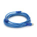Кабель USB 2.0 RITAR AM / BM, 5.0m, 1 ферит, прозорий синій