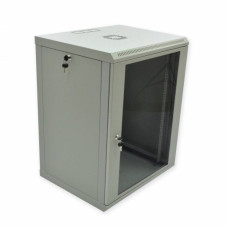Шкаф 15U, 600x500x773мм (Ш*Г*В), економ, акрилове скло, сiра