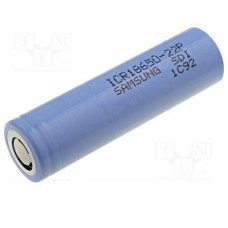 Акумулятор Li-Ion 18650 Samsung ICR18650-22P, 2200mAh, 10A, 4.2/3.62/2.75V, Blue, 2 шт в упаковці, ціна за 1 шт
