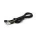 Магнітний кабель PiPo USB 2.0, 1m, 2А, тканинна оплетка, броньований, Black, OEM