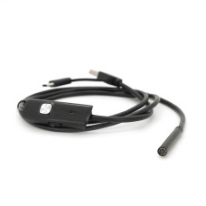 Універсальний ендоскоп 3в1 (USB+MicroUSB/Type-C) для смартфона/ПК, камера 5.5мм, м'який кабель 1м, з LED-підсвічуванням, IP67