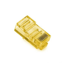 Конектор Ritar RJ-45 8P8C UTP Cat-5 (100 шт / уп.) Q100 Yellow в тубі