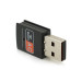 Двохдіапазонний бездротової мережевий адаптер Wi-Fi-USB Merlion LV-UAC09, RTL8811CU, 802.11bgn, 600MB, 2.4 GHz, Blister Q400