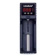 ЗУ універсальне Liitokala Lii-S1,1 канал, LCD дисплей, підтримує Li-ion, Ni-MH та Ni-Cd AA (R6), ААA (R03), AAAA, С (R14)