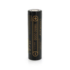 Акумулятор 18650 Li-Ion LiitoKala Lii-22A, 2200mah (2100-2300mah), 3.7V (2.75-4.2V), Black, PVC BOX Q2,цена за 1 шт