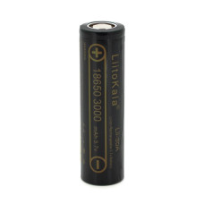 Акумулятор 18650 Li-Ion LiitoKala Lii-30A, 3000mah (2850-3250mah), 30A, 3.7V (2.75-4.2V), Black, PVC BOX Q2,цiна за 1 шт