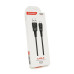 Кабель iKAKU KSC-192 GEDIAO zinc alloy charging data cable series for micro, Black, довжина 1,2м, 3,2А, BOX