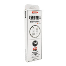 Кабель iKAKU KSC-060 SUCHANG charging data cable series for iphone, White, довжина 1м, 2,4А, BOX