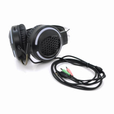 Ігрові навушники з мікрофоном iKAKU KSC-454 YOUMING, Black, jack3.5+2xUSB, підсвічування, Box, (230*187*105) 0,364кг