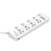 Мережевий фільтр LDNIO SC4408, 4 Розетки + 4 USB, 2 м, перетин 3х0,75мм, White, Box