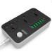 Мережевий фільтр LDNIO SC3604, 3 Розетки + 6 USB, 2 м, перетин 3х0,75мм, Black, Box