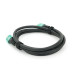 Кабель Merlion HDMI-HDMI 8K Ultra HD (7680x4320P), 1.5m, v2,1, круглий Black, коннектор Blue, Blister-box, Q100