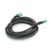 Кабель Merlion HDMI-HDMI 8K Ultra HD (7680x4320P), 3.0m, v2,1, круглий Black, коннектор Blue, Blister-box, Q80