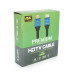 Кабель Merlion HDMI-HDMI 4Kx2K Ultra HD, 10.0m, v2,0, круглий Black, коннектор Blue, Blister-box, Q20
