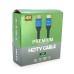 Кабель Merlion HDMI-HDMI 4Kx2K Ultra HD, 20.0m, v2,0, круглий Black, коннектор Blue, Blister-box, Q10