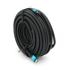 Кабель Merlion HDMI-HDMI 4Kx2K Ultra HD, 25.0m, v2,0, круглий Black, коннектор Blue, Blister-box, Q10