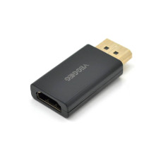 Перехідник VEGGIEG DH Display Port (тато) на HDMI (мама) підтримка 1080p, Black, Пакет