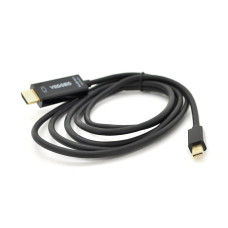 Кабель VEGGIEG MH-3 MiniDisplay Port (тато) на HDMI (тато), 3m, підтримує 1920 * 1080, Black, Пакет
