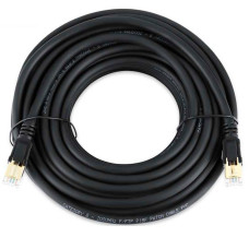 Патч-корд литий VEGGIEG, CCA, SSTP, RJ45, Cat.8, 25m, чорний