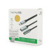 Перехідник VEGGIEG TC-208 Type-C(M) => Jack 3.5mm(F)+Type-C(F), 5см, Silver/Black, Пакет