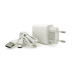 Набір СЗУ 110-240V HOCO C72A+ кабель Type-C, 1xUSB, 2.4A, кабель 1м, White, Blister