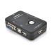 2-портовий KVM свіч VEGGIEG K201, перемикач USB, Grey, Blister-Box